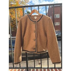 DRAFT J.Crew Sherpa Lady Jacket Teddy Coat Women 10 NWT Style CB330